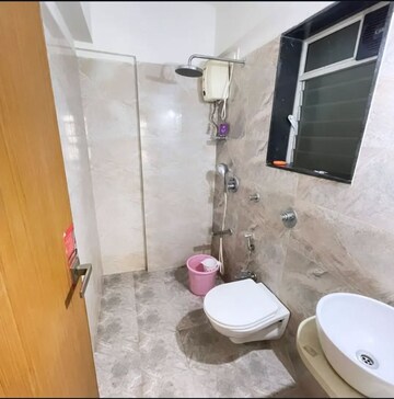 Bathroom in 3 BHK Apartment at Juhu Anmol CHS, Juhu – for Rent
