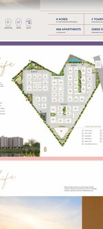 3 BHK + Pooja Room,Servant Room,Study Room,Extra Room 1650 Sq.Ft. Apartment in Magna Solitaire