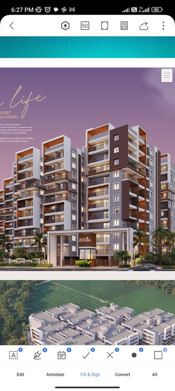3 BHK Apartment – Exterior View View at Magna Solitaire, Peerancheruv  - for Sale