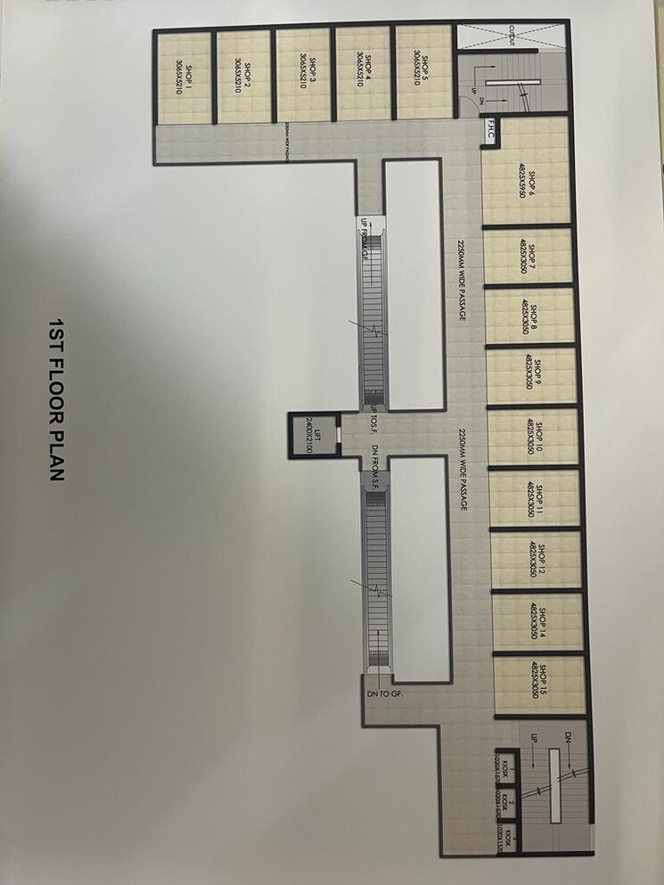 Floor Plan, mahagun-medalleo Commercial Shop 250 Sq.Ft. In Sector 107 Noida 8351570