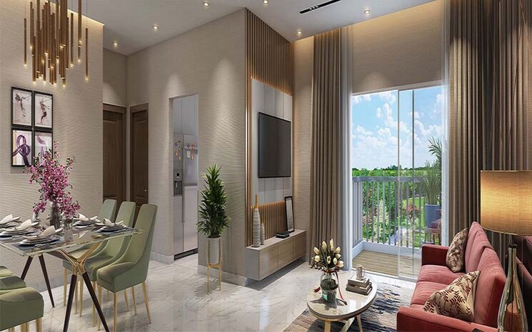 Living Room, rajapushpa-serene-dale 4 Bedroom 3405 Sq.Ft. Villa In Tellapur Hyderabad 8351616