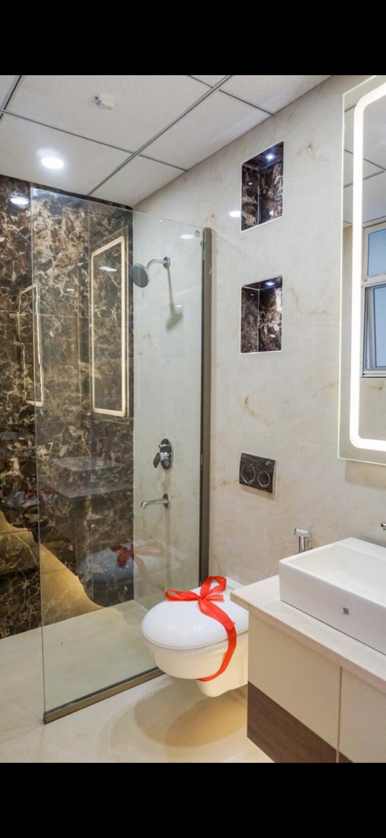 Bathroom, trishla-city 3 Bedroom 1800 Sq.Ft. Apartment In Patiala Road Zirakpur 8351821