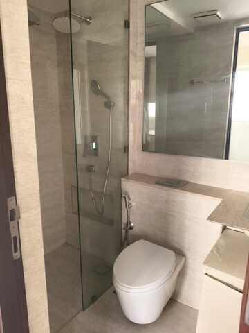 Bathroom in 2 BHK Apartment at Shapoorji Pallonji Vicinia, Powai – for Rent