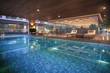 Swimming Pool in 3 BHK Apartment at Vesu – for Sale