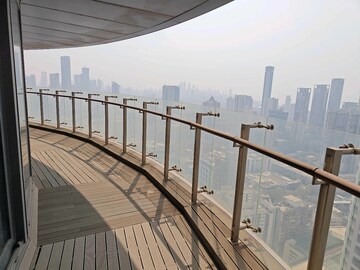 Balcony in 4 BHK Apartment at Lodha The World Towers World One Tier 2, Worli – for Rent