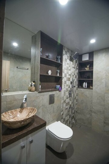 Bathroom in 3 BHK Apartment at Omkar Veda Exclusive, Parel – for Rent