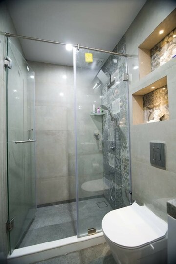 Bathroom in 3 BHK Apartment at Omkar Veda Exclusive, Parel – for Rent