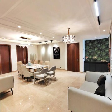 Living Room in 4 BHK Builder Floor at Ansal API Esencia, Sector 67 – for Sale