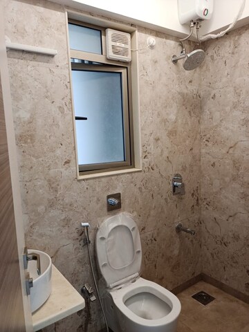Bathroom in 2 BHK Apartment at Chandak Cornerstone, Worli – for Rent