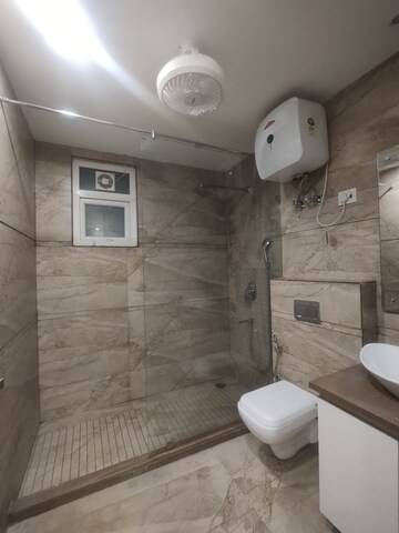 Bathroom in 3 BHK Builder Floor at Ansal Sushant Lok I, Sector 43 – for Rent