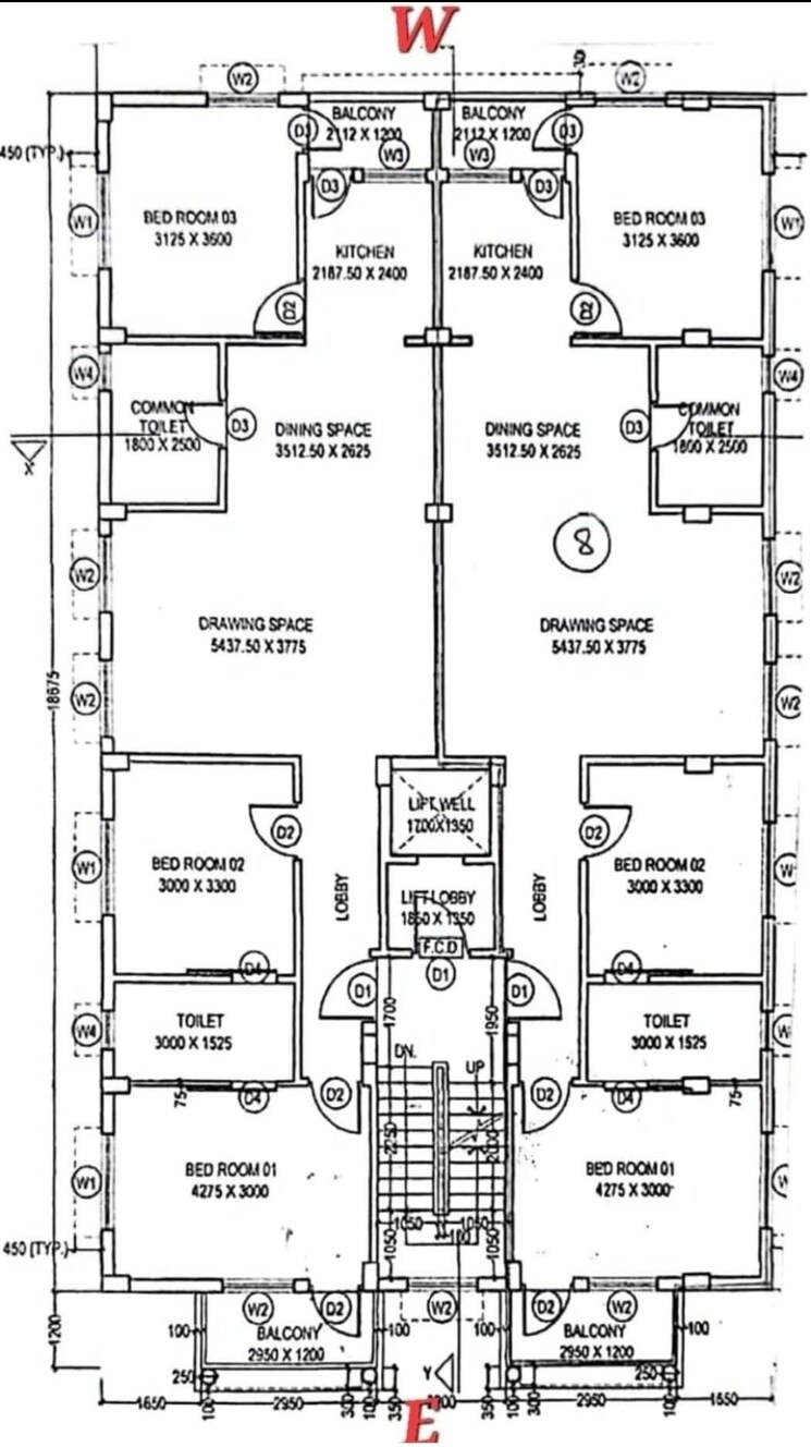 Floor Plan, new town action area 1 3 Bedroom 1485 Sq.Ft. Apartment In New Town Action Area 1 Kolkata 8354179