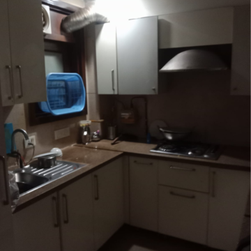 Kitchen in 3 BHK Builder Floor at Pamposh Enclave – for Rent