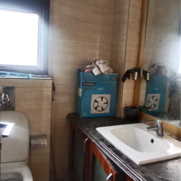 Bathroom in 3 BHK Builder Floor at Pamposh Enclave – for Rent