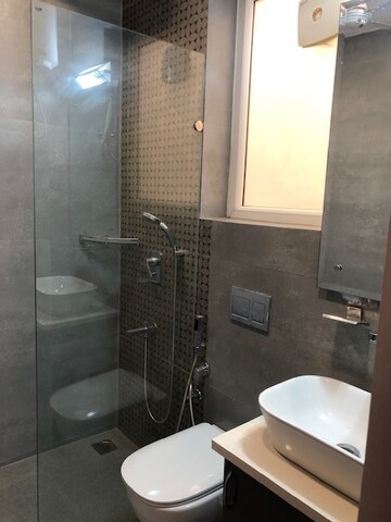 Bathroom in 3 BHK Builder Floor at Mohit House, Sushant Lok I – for Rent