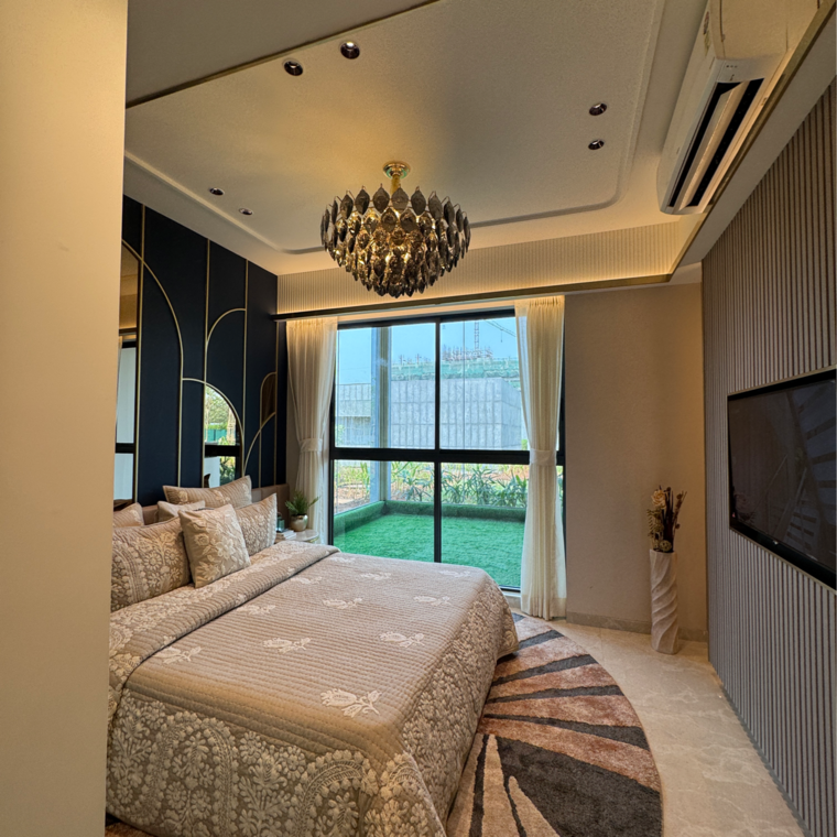 Bedroom, lodha-palava-serenity-b 3 Bedroom 1200 Sq.Ft. Apartment In Taloja Bypass Road Thane 8354664