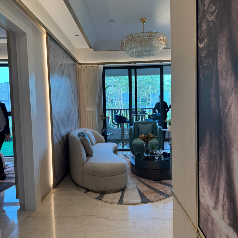 Living Room, lodha-palava-serenity-b 3 Bedroom 1200 Sq.Ft. Apartment In Taloja Bypass Road Thane 8354664