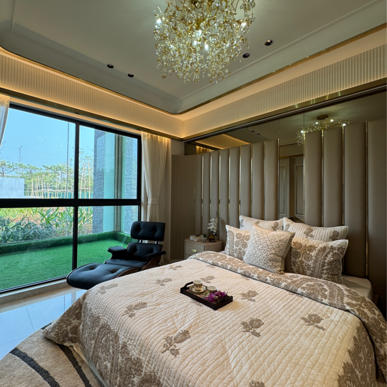 Bedroom, lodha-palava-serenity-b 3 Bedroom 1200 Sq.Ft. Apartment In Taloja Bypass Road Thane 8354664