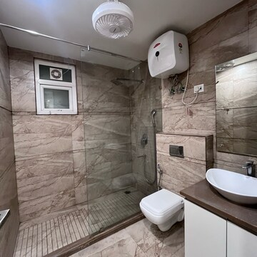 Bathroom in 3.5 BHK Builder Floor at Ansal Sushant Lok I, Sector 43 – for Rent