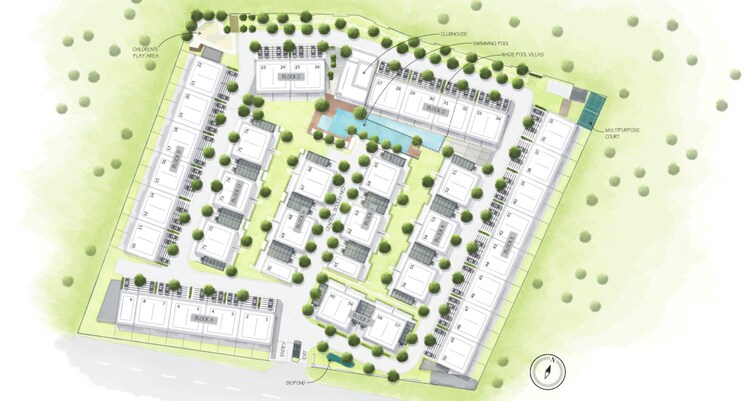 Master Plan, goyal-and-co-alanoville 4 Bedroom 3450 Sq.Ft. Villa In Hennur Bangalore 8354783