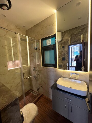 Master Bedroom in 3 BHK Builder Floor at Freedom Fighters Enclave – for Rent