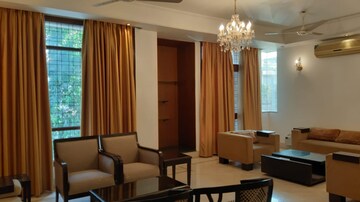 Living Room in 3 BHK Apartment at Greater Kailash I – for Rent