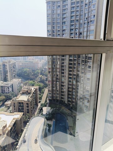 Balcony in 3 BHK Apartment at Runwal Elegante, Andheri West – for Rent