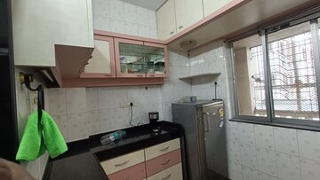 Kitchen in 1 BHK Apartment at Kalpataru Siddhachal II, Kapur Bawdi – for Rent