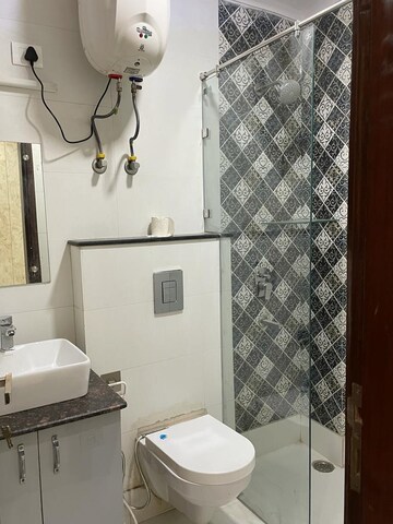 Bathroom in 3 BHK Builder Floor at Hauz Khas – for Rent