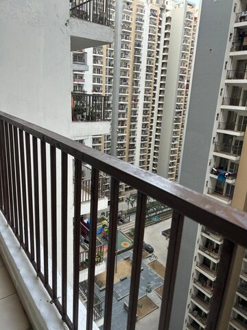 Balcony in 2 BHK Apartment at Ajnara Le Garden, Sector 16b Greater Noida – for Rent