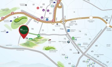 3.5 BHK Builder Floor – Map Location View at M3M Antalya Hills, Sector 79 - for Sale