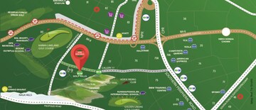 3 BHK Apartment – Map Location View at M3M Golf Hills, Sector 79 - for Sale