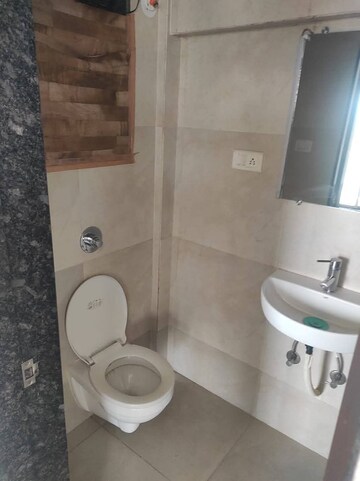 Bathroom in 1 BHK Apartment at Omkar Signet, Malad East – for Rent