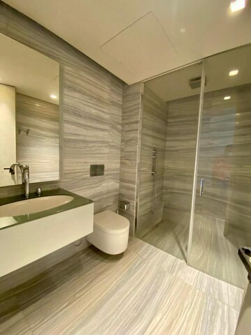 Bathroom in 4 BHK Apartment at Lodha World One, Worli – for Rent
