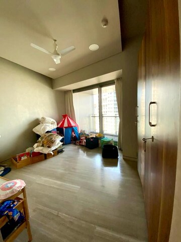 Living Room in 4 BHK Apartment at Lodha World One, Worli – for Rent