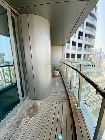 Balcony in 4 BHK Apartment at Lodha World One, Worli – for Rent