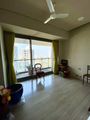 Living Room in 4 BHK Apartment at Lodha World One, Worli – for Rent