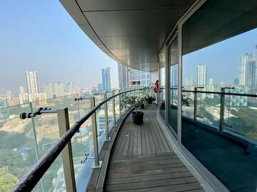 Balcony in 4 BHK Apartment at Lodha World One, Worli – for Rent