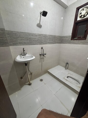 Bathroom in 1 BHK Builder Floor at Mehrauli – for Rent