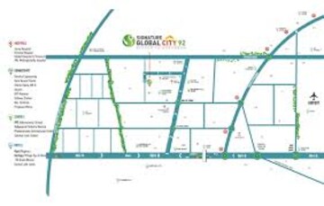 3 BHK Builder Floor – Map Location View at Signature Global City 92, Sector 92 - for Sale