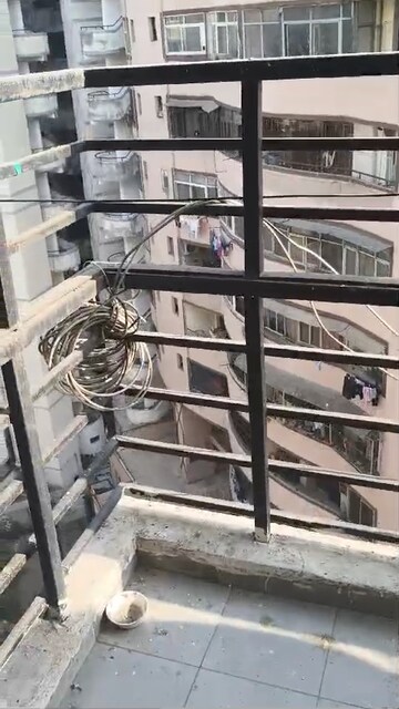 Staircase in 3 BHK Apartment at Surya Kanishk Tower, Vaishali Sector 4 – for Sale
