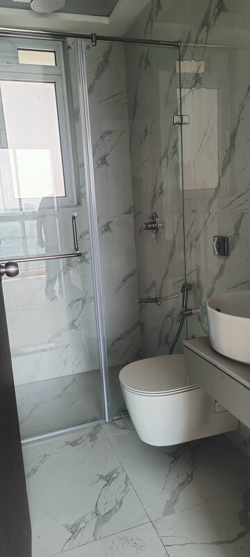 Bathroom in 1 BHK Apartment at Bhairaav Goldcrest Residency, Ghansoli – for Rent