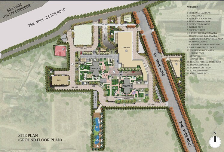 Master Plan, signature-global-twin-tower-dxp 4 Bedroom 3785 Sq.Ft. Apartment In Sector 84 Gurgaon 8357139