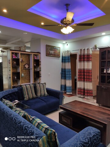 Living Room in 3.5 BHK Apartment at Gandharva Imperial Crest, Vrindavan Yojna – for Rent