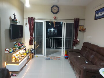 Living Room in 2 BHK Apartment at Godrej Garden City, Jagatpur – for Rent