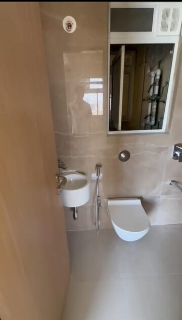 Bathroom in 1 BHK Apartment at Lashkaria Pearl, Jogeshwari West – for Rent