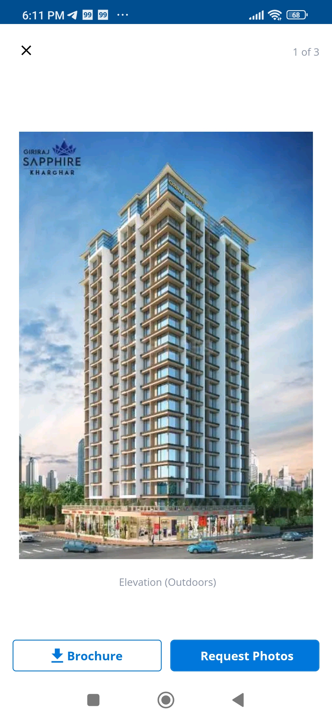 2 BHK Apartment For Sale in Giriraj Sapphire