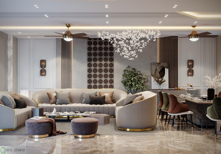 Living Room, omaxe-heights 4 Bedroom 1849 Sq.Ft. Apartment In Sector 86 Faridabad 8358334