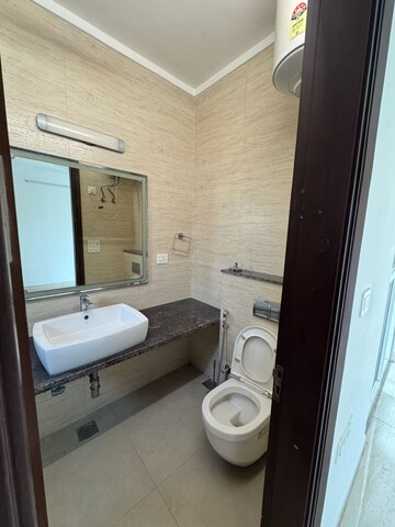 Bathroom in 2 BHK Builder Floor at Lajpat Nagar – for Rent