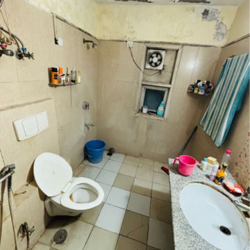 Bathroom in 1 RK Apartment at MSA Golf Gardenia, Alpha Ii Greater Noida – for Rent