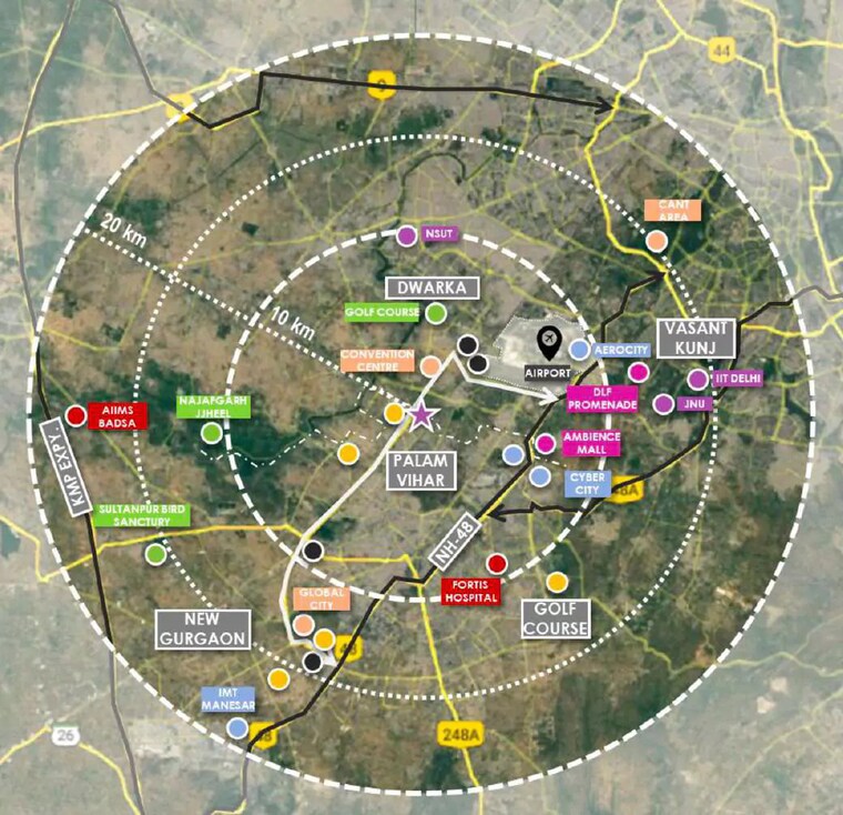 Map Location, m3m-crown 4 Bedroom 2270 Sq.Ft. Apartment In Sector 111 Gurgaon 8358756